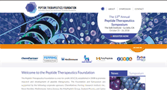 Desktop Screenshot of peptidetherapeutics.org