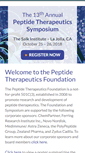 Mobile Screenshot of peptidetherapeutics.org