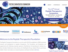 Tablet Screenshot of peptidetherapeutics.org